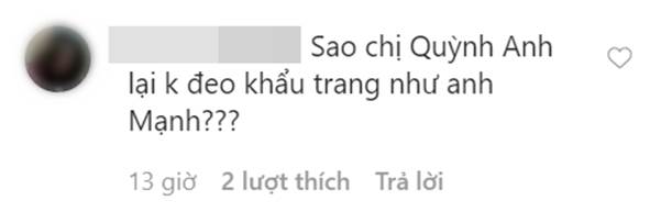 Duy Mạnh khoe ảnh chụp cùng vợ yêu, dân mạng săm soi nhan sắc phập phù của Quỳnh Anh còn hỏi cực gắt: Sao chị không đeo khẩu trang?-3