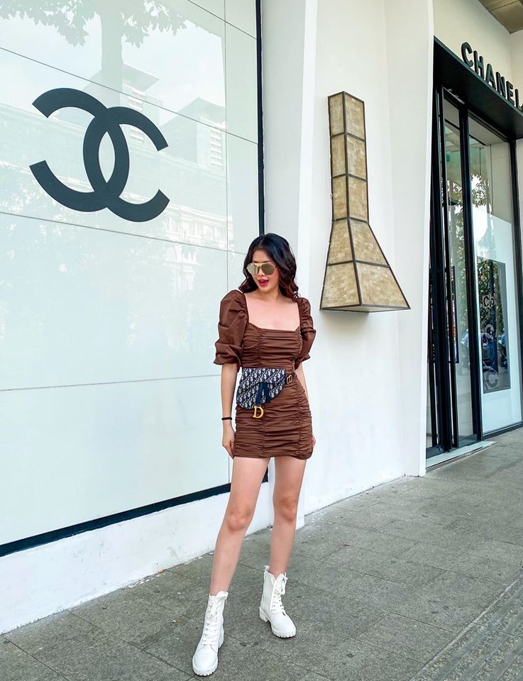 Bà xã Đăng Khôi tự tố mình bụng bự, nhưng dân tình lại chẳng thấy thế vì cô lên đồ quá khéo với 3 tips-4