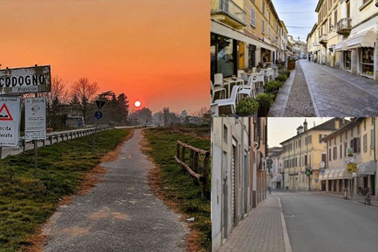 Thị trấn ở Italy vắng vẻ, ảm đạm như ngày tận thế vì dịch Covid-19