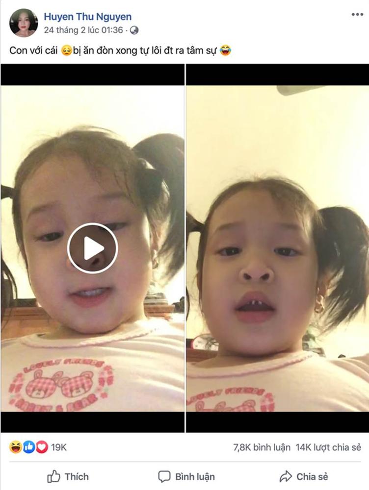 Bị mẹ tét mông, bà cụ non 5 tuổi tự quay clip tâm sự: Mẹ tớ thế đấy các bạn ạ, bảo yêu mình mà lại đánh mình-1