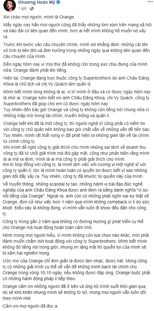 Vừa gây hấn với Jack, Châu Đăng Khoa bị Orange và LyLy tố cáo ăn chặn cát xê, dựng chuyện để tạo scandal-3
