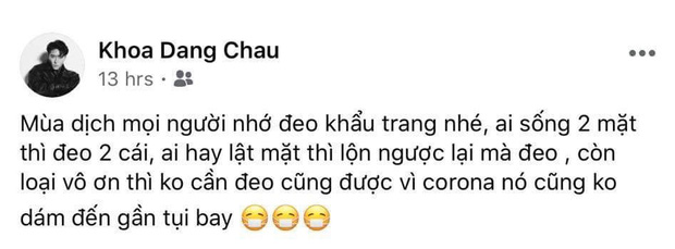 Phát hiện Châu Đăng Khoa tung status ẩn ý chuyện vô ơn, hai mặt trước khi bị Orange và Lyly đồng loạt tố-1