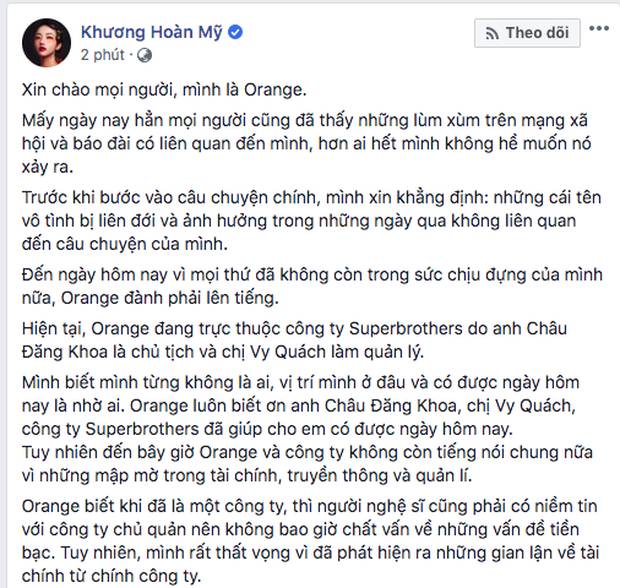 Phát hiện Châu Đăng Khoa tung status ẩn ý chuyện vô ơn, hai mặt trước khi bị Orange và Lyly đồng loạt tố-2