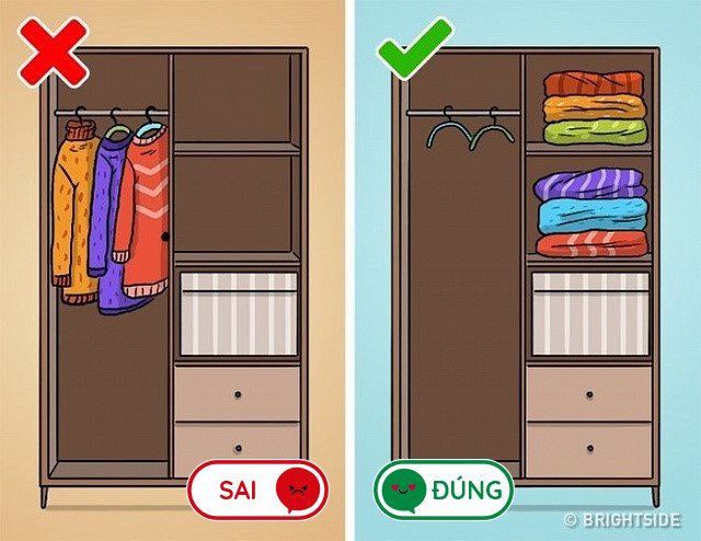 8 lỗi sai mà ai cũng làm khi cất quần áo vào tủ, lấy ra nhàu nhĩ như giẻ lau-3