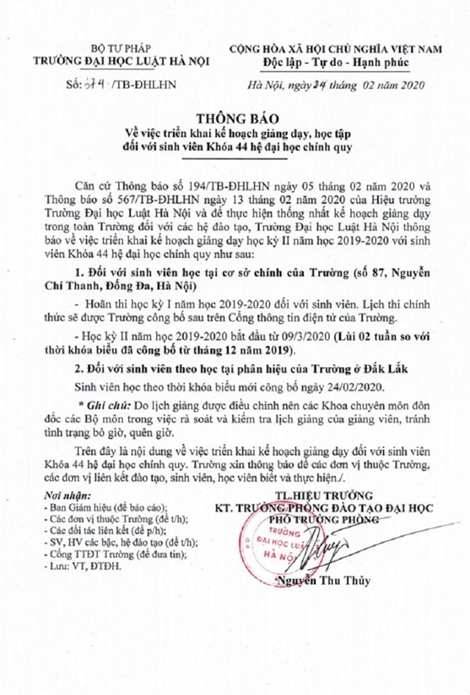 Ngày 28/2: Danh sách 26 trường đại học, cao đẳng quyết định lùi thời gian nhập học để phòng dịch-1