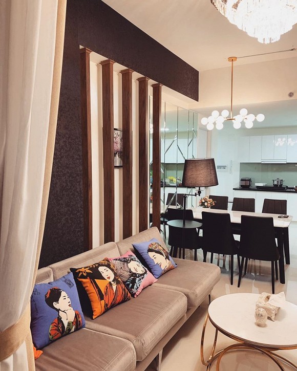 Không gian ấm cúng trong căn hộ của Hoa hậu Thiên Hương-2