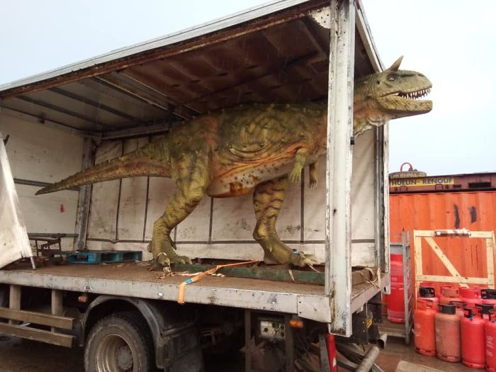 Đặt mua khủng long đồ chơi trên mạng cho con trai mà quên không hỏi kích thước, ông bố tá hỏa khi hàng được chuyển đến tận nhà-2