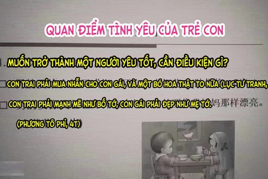 Tình yêu trong mắt trẻ con đơn giản cực kì nhưng chưa chắc người lớn làm được!