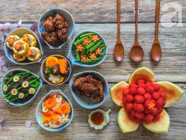 Mâm cơm cuối tuần ngon đẹp ngất ngây, ai thấy cũng trầm trồ khen ngợi-1