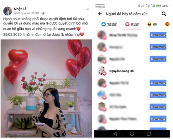 Vừa nối lại tình xưa là Quang Hải thả tim ầm ầm cho Nhật Lê, thiếu gia Harry Hưng up status cực tâm trạng-1