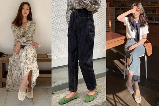 Xin giới thiệu đến chị em kiểu giày búp bê hot nhất lúc này, diện với quần jeans hay váy vóc cũng đều đẹp mê
