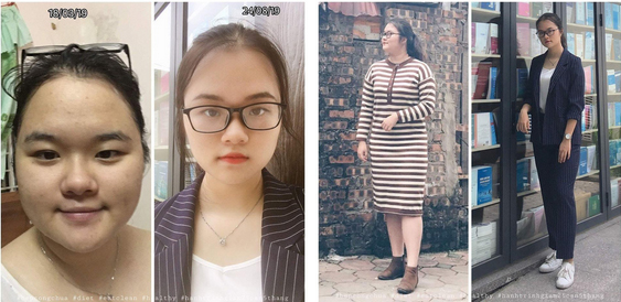 Cô gái Hà Thành đánh bay 25kg trong 5 tháng bằng Eat Clean, đi kèm nguyên tắc ăn đầy đủ 5 nhóm chất”-1