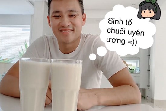 Công Vinh vào bếp bồi bổ vợ mới mổ răng, Thủy Tiên uống xong cảm thán một câu thế này!