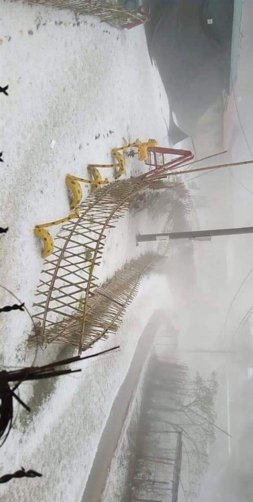 Mưa đá kinh hoàng, phủ trắng xóa đường, sườn đồi ở Lai Châu-9