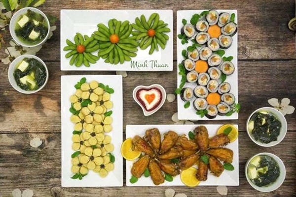 Nữ giảng viên&nbsp;Hà Nội biến mâm cơm thành tranh tứ quý, hàng nghìn chị em ngưỡng mộ-5