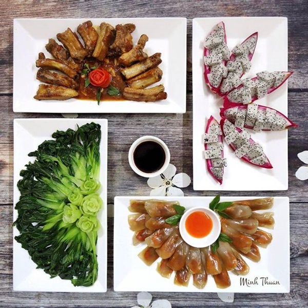 Nữ giảng viên&nbsp;Hà Nội biến mâm cơm thành tranh tứ quý, hàng nghìn chị em ngưỡng mộ-7