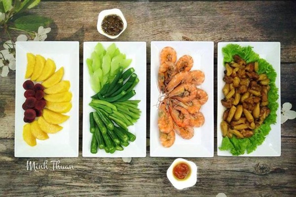 Nữ giảng viên&nbsp;Hà Nội biến mâm cơm thành tranh tứ quý, hàng nghìn chị em ngưỡng mộ-9