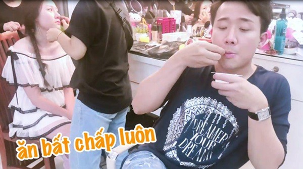 Thánh ăn Trấn Thành đến chỗ làm của vợ còn bắt cả ê-kíp phục vụ món bổ béo-8