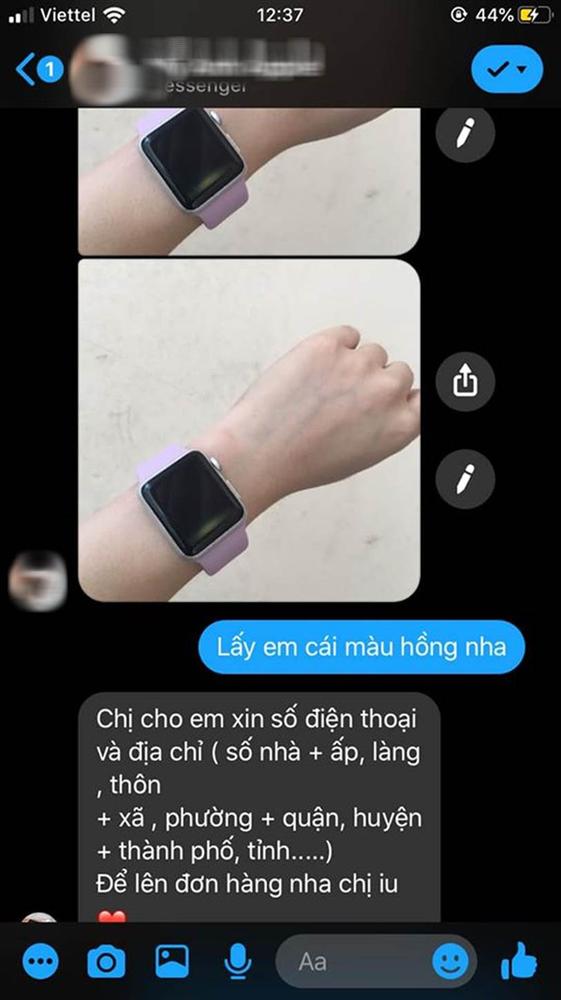 Đặt mua đồng hồ thông minh trên mạng, cô gái bức xúc nhận về đồng hồ khác hoàn toàn hàng đã đặt, phản hồi của chủ shop online càng gây ức chế-2