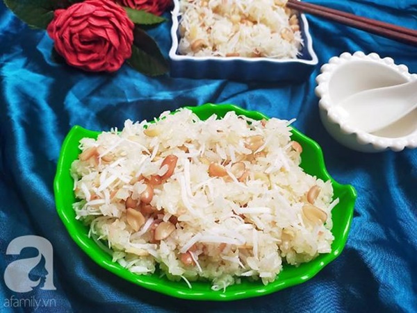 Mách các mẹ cách nấu xôi lạc dừa dẻo thơm cực dễ cho cả nhà ăn sáng khỏi ra ngoài-5