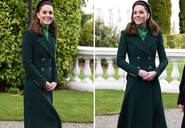 Cùng đặt chân đến Ireland, Công nương Kate và em dâu Meghan khác nhau một trời một vực: Người đẳng cấp quý phái, người kém sang hơn-2
