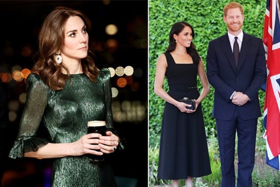 Cùng đặt chân đến Ireland, Công nương Kate và em dâu Meghan khác nhau 