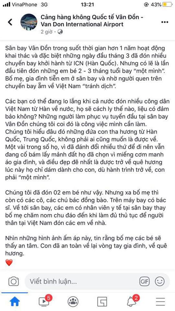 Em bé 2 tháng tuổi một mình từ Hàn Quốc về nước tránh dịch Covid-19-1
