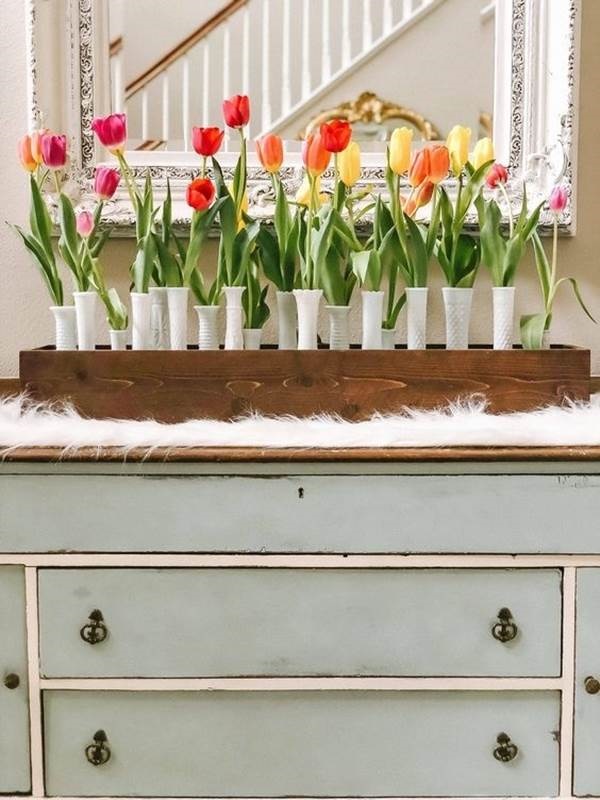 Decor ngôi nhà tràn ngập sắc xuân với những bông hoa tulip-7
