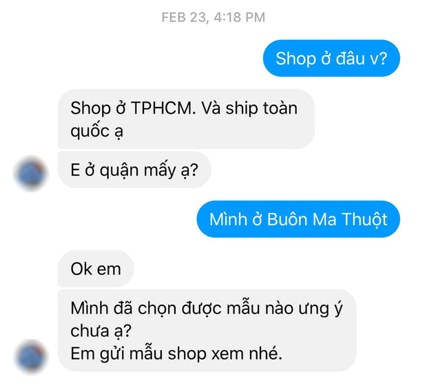 Lỡ hỏi 1 câu, cô gái bị chủ shop online nhắn tin không buông: Không mua thì hỏi làm gì? Shop đây mỗi ngày phốt 20-30 đứa!-1
