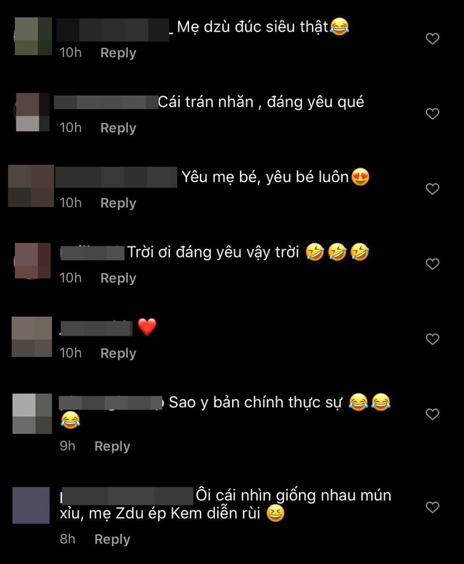 Á hậu Tú Anh so sánh ảnh hồi bé của mình và con trai, dưới bình luận là hàng loạt cảm thán vì giống nhau như 2 giọt nước”-2