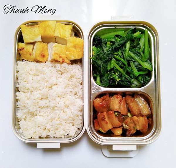 Vợ nhà người ta đây rồi, sáng nào cũng nấu cơm cho chồng mang đi làm khiến ai cũng ngưỡng mộ!-12