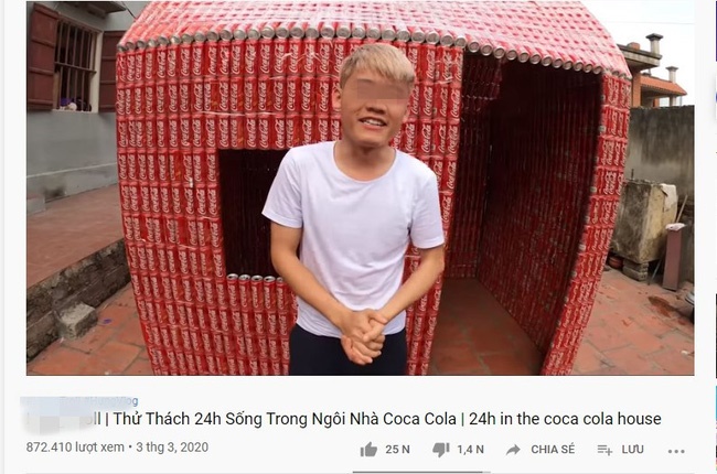Xây ngôi nhà bằng 5000 lon coca, con trai Bà Tân Vlog gây tranh cãi vì phá hoại môi trường-1