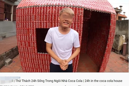 Xây ngôi nhà bằng 5000 lon coca, con trai Bà Tân Vlog gây tranh cãi vì phá hoại môi trường