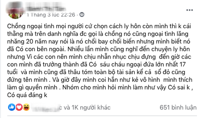 Phát hiện chồng ngoại tình, có cả con riêng bên ngoài, nhưng chị vợ nhất định không ly hôn mà làm điều này khiến chị em ngả mũ thán phục-1