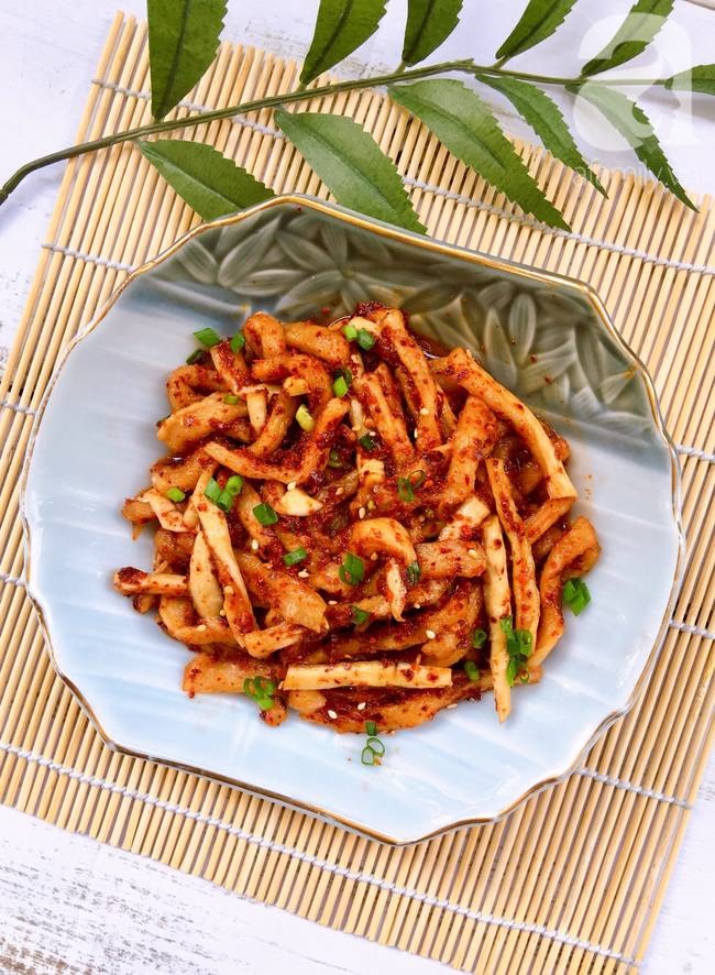 Mua củ cải khô thì làm ngay kim chi củ cải khô để dành ăn dần được rất lâu các mẹ nhé!-6