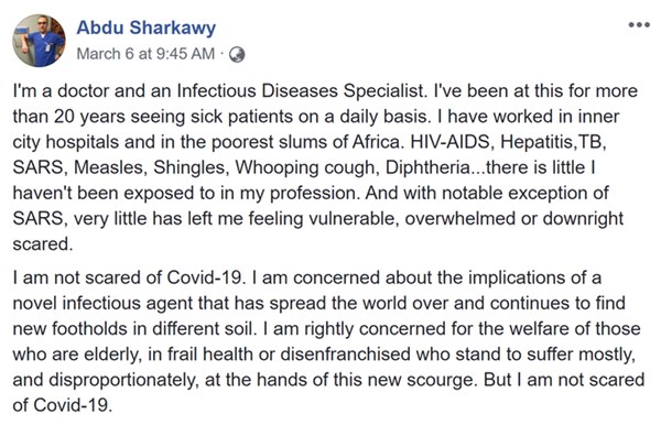 Chia sẻ gây chấn động của vị bác sĩ không sợ COVID-19 về những điều đáng sợ hơn cả dịch bệnh-2