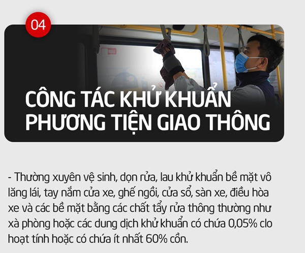 Mùa dịch Covid-19: Bộ Y tế khuyến cáo cách phòng dịch cho người điều khiển phương tiện giao thông công cộng-4