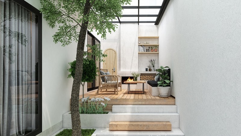 Ngôi nhà sử dụng nội thất năm 1970 sáng tạo-4