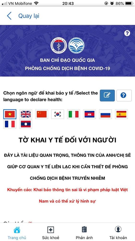 Hướng dẫn chi tiết cách thực hiện khai báo thông tin Y tế điện tử-10