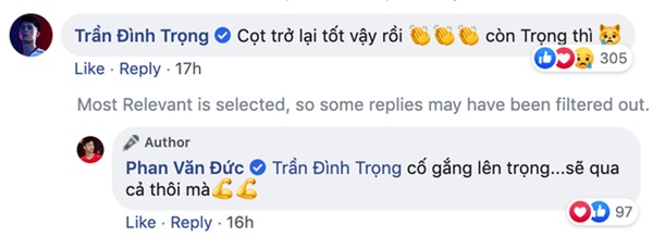 Đình Trọng buồn bã vì chưa khỏi chấn thương: Văn Đức trở lại rồi mà em chưa được này-2