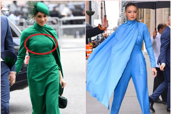 Meghan diện đồ hao hao Gigi Hadid mà đẳng cấp thì khác hoàn toàn, vợ Harry còn bị chê mắc lỗi nội y kém duyên
