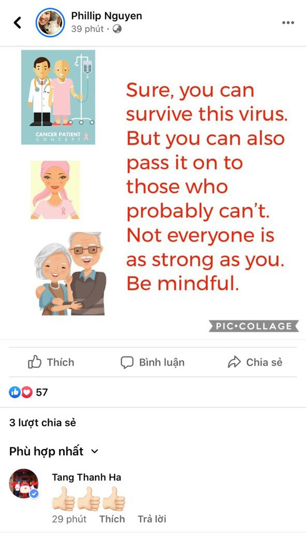 Phillip Nguyễn liên tục có hành động đáng khen sau khi em gái nhiễm Covid-19, Hà Tăng cũng nhiệt tình hưởng ứng-2