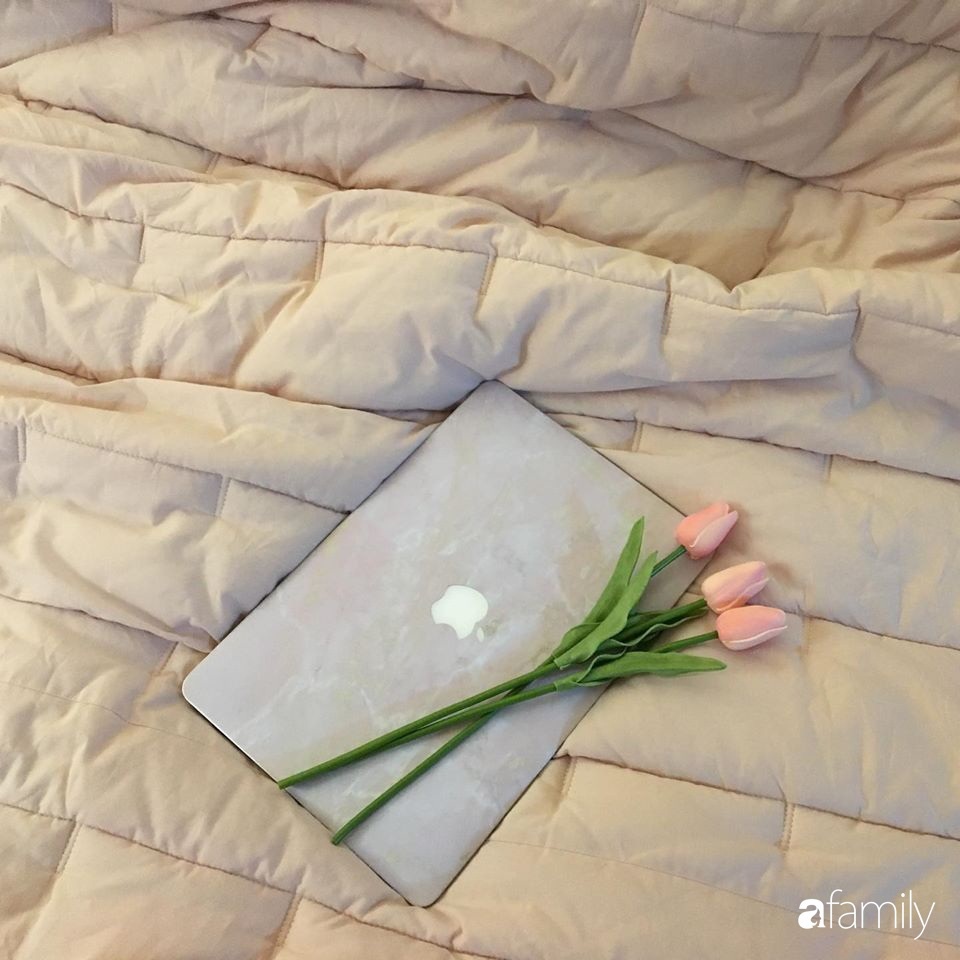 Từ căn phòng trọ cũ kỹ, cô gái trẻ người Việt tự sửa sang, cải tạo thành căn phòng đẹp lung linh không góc chết-12