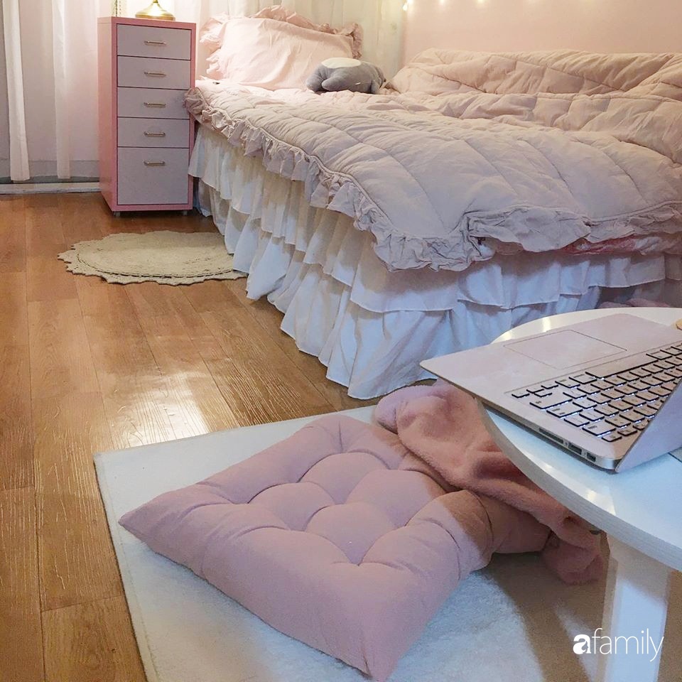 Từ căn phòng trọ cũ kỹ, cô gái trẻ người Việt tự sửa sang, cải tạo thành căn phòng đẹp lung linh không góc chết-13