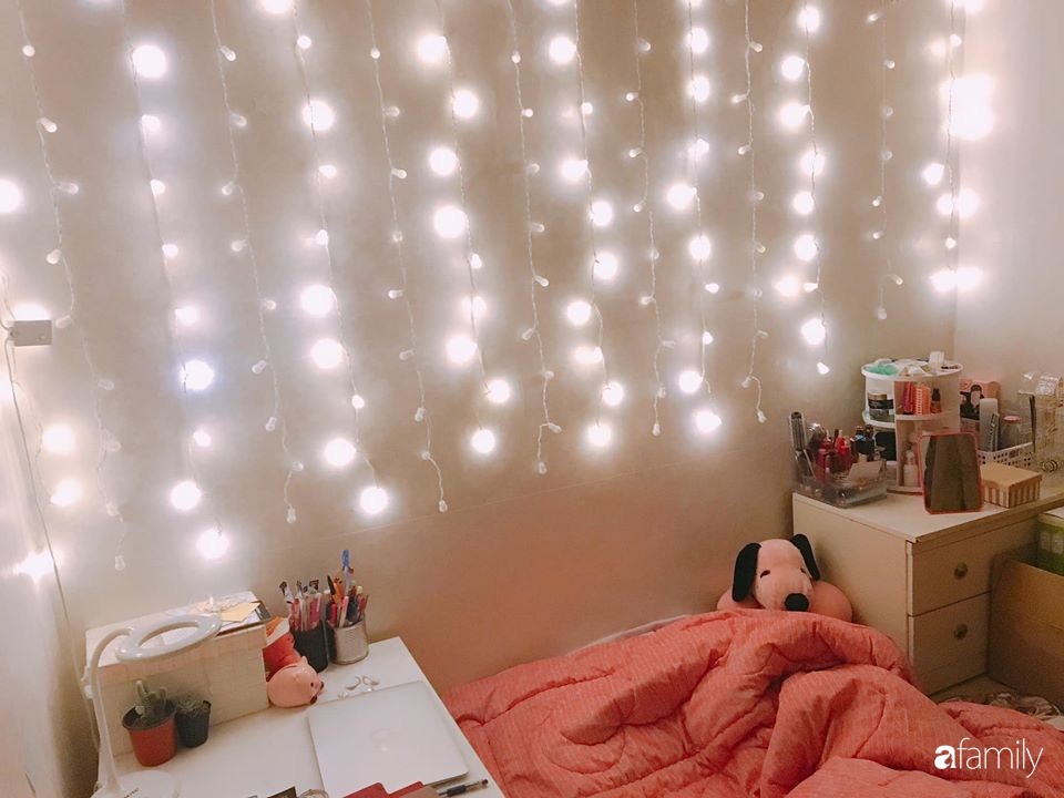 Từ căn phòng trọ cũ kỹ, cô gái trẻ người Việt tự sửa sang, cải tạo thành căn phòng đẹp lung linh không góc chết-20