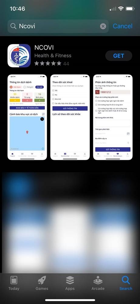 Ứng dụng NCOVI khai báo y tế toàn dân chính thức có mặt trên iOS-2