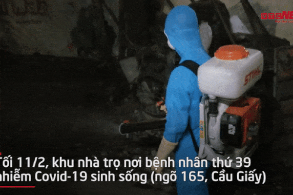 Video: Cách ly, khử trùng nơi cư trú của bệnh nhân thứ 39 nhiễm Covid-19