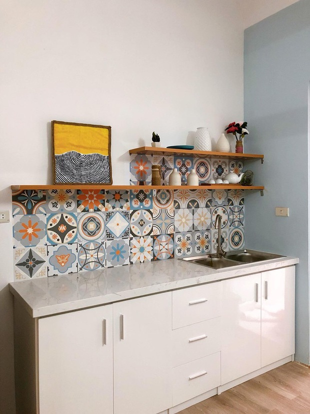 Chỉ trong 1 tuần, cô gái tự tay hô biến” căn nhà chật chội, cũ kỹ trở nên xinh xẻo mọi ngóc ngách-8