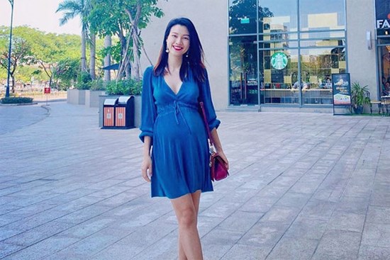 Được chồng Tây yêu chiều là thế, Hoàng Oanh vẫn có tâm sự buồn trong thời gian mang thai