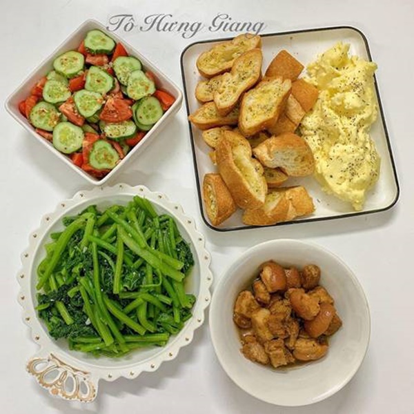 Mẹ đảm nhất nhì facebook khoe những mâm cơm đầy dinh dưỡng để chống dịch-2